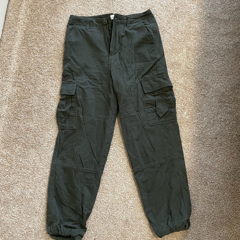 Dark green cargo pants